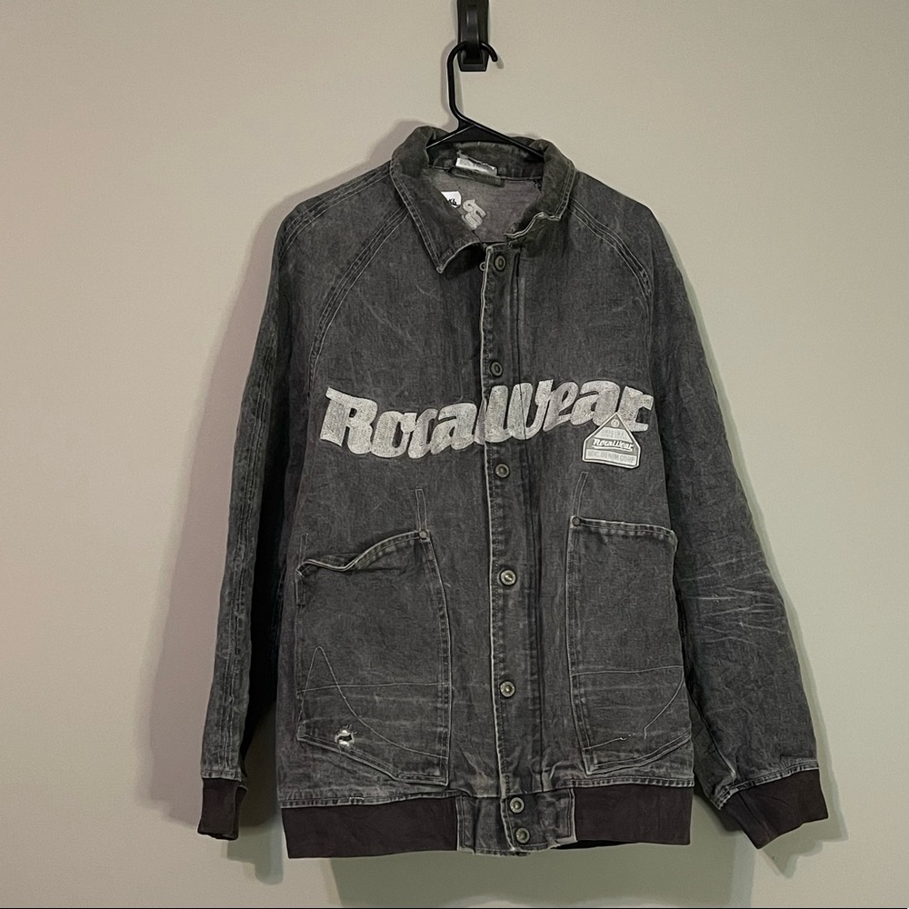 Rocawear vintage grey denim jacket, men’s 2XL